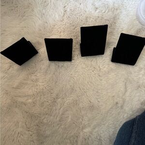 Black jewelry display stand for earrings